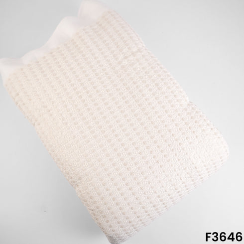 Dyeable Thread Sequins Embroidered Georgette Fabric-F3646
